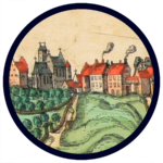 Detail from the panorama of Warszawa in “Civitates Orbis Terrarum” (1617)