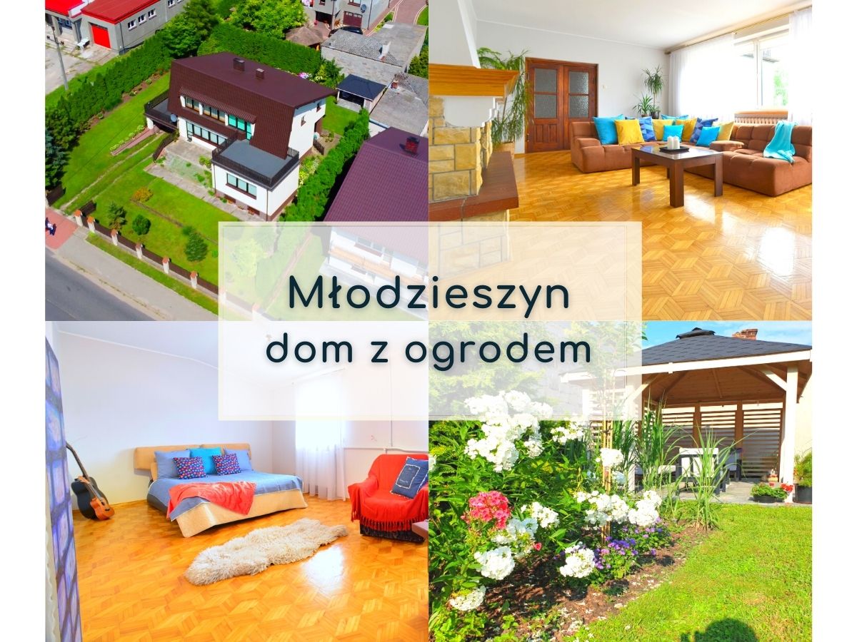Młodzieszyn – dom z ogrodem na sprzedaż